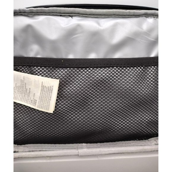 Nike Hard Plastic Liner Insulated Lunchbox w/ Handle Zippers 10 Inch Holds Food - Picture 13 of 13